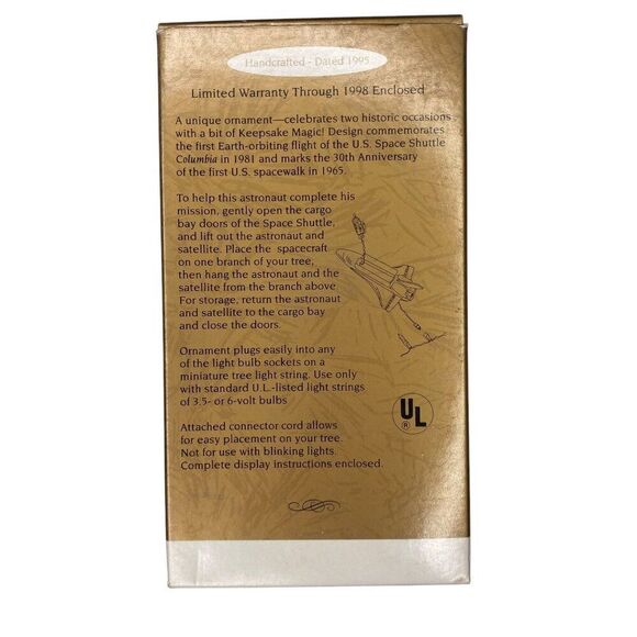 Space Shuttle Stringer Light Magic Hallmark Ornament NEW - Picture 5 of 6